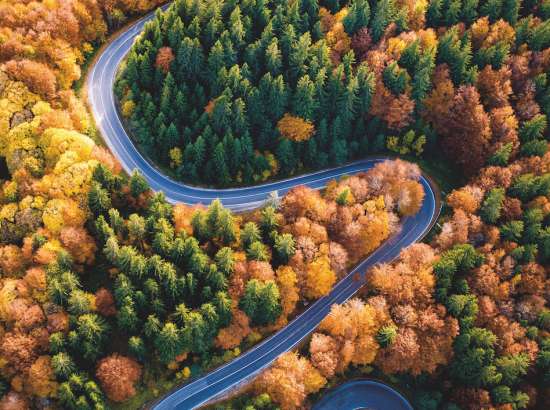 Road from above