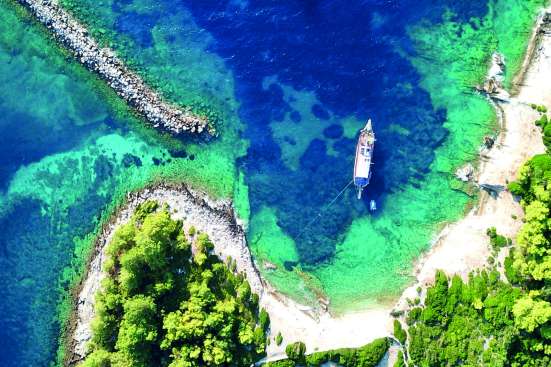 Beach from above