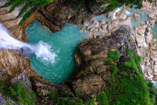 Waterfall from above