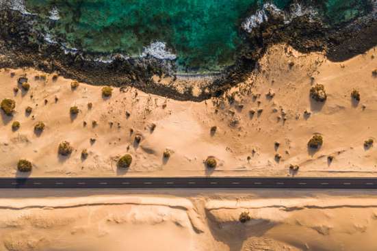 Road by the coast