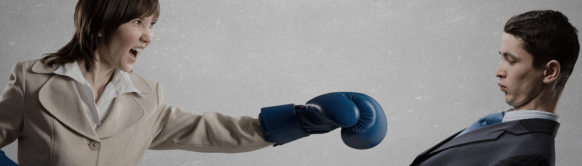 colleagues boxing