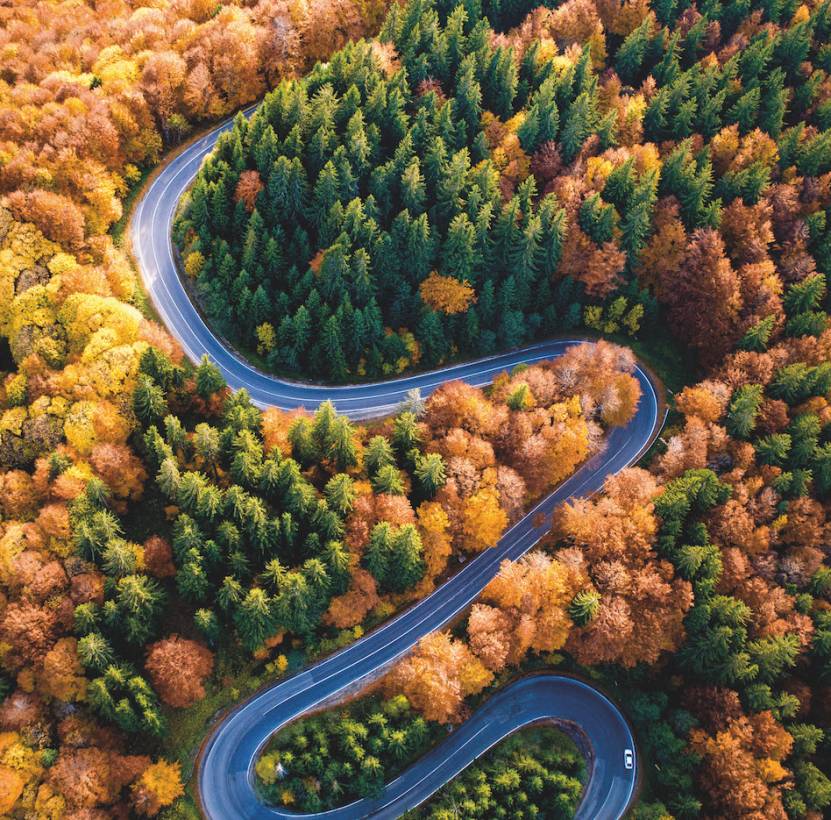 Road from above