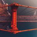 Golden Gate bridge from above