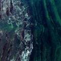 Storm sea from above